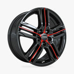 RONAL R57 — MCR Jetblack-Red Spoke