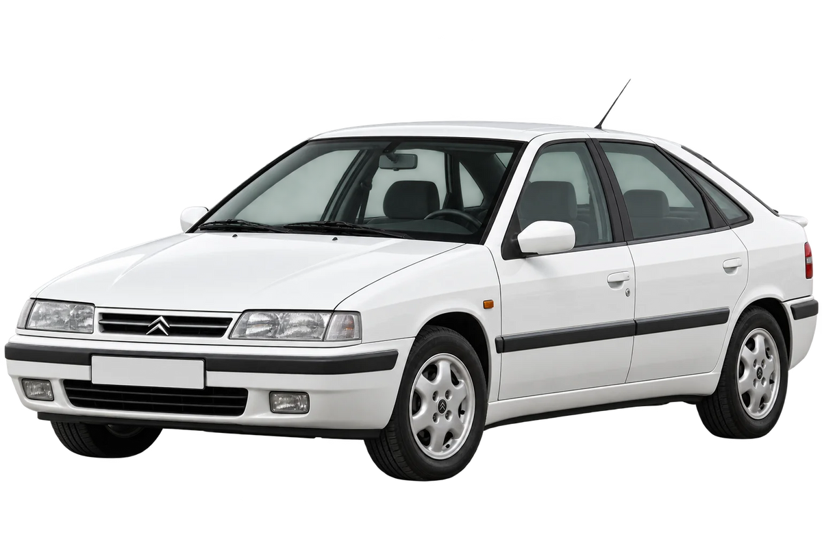 Witte Citroen Xantia X1.., X1../A, X*...* Limousine, schuin van voren