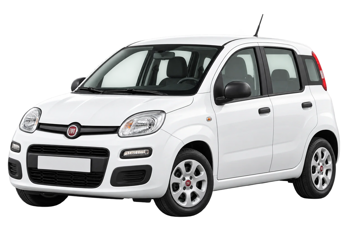 Witte Fiat Panda 312 Facelift 2017, schuin van voren