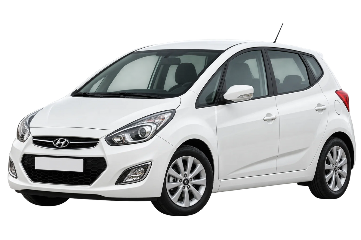 Witte Hyundai ix20 JC Facelift 2015, schuin van voren