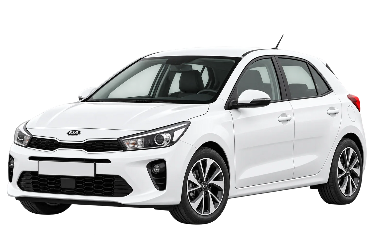 Witte Kia Rio YB Facelift 2020, schuin van voren