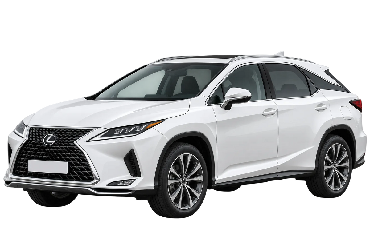 Witte Lexus RX AL3(M) / AL3(M)-TGRE, schuin van voren