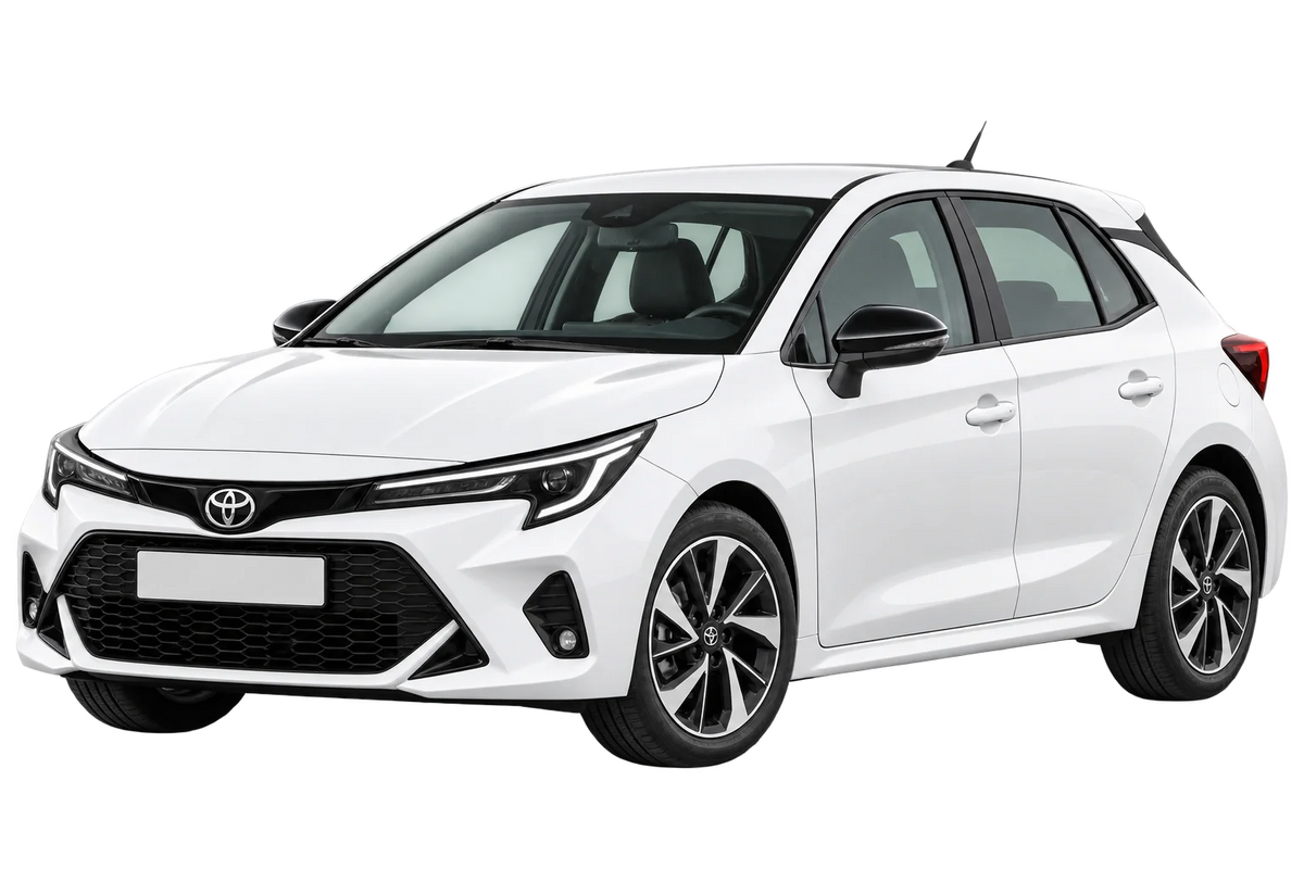 Witte Toyota Corolla ZE1HE (EU,M) 5-porte Facelift 2023, schuin van voren