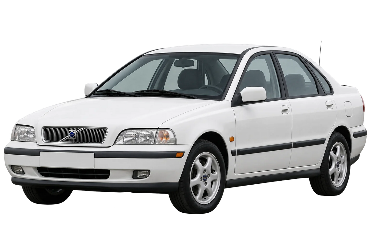 Witte Volvo S40 V veicolo con attacco a 4 fori, schuin van voren