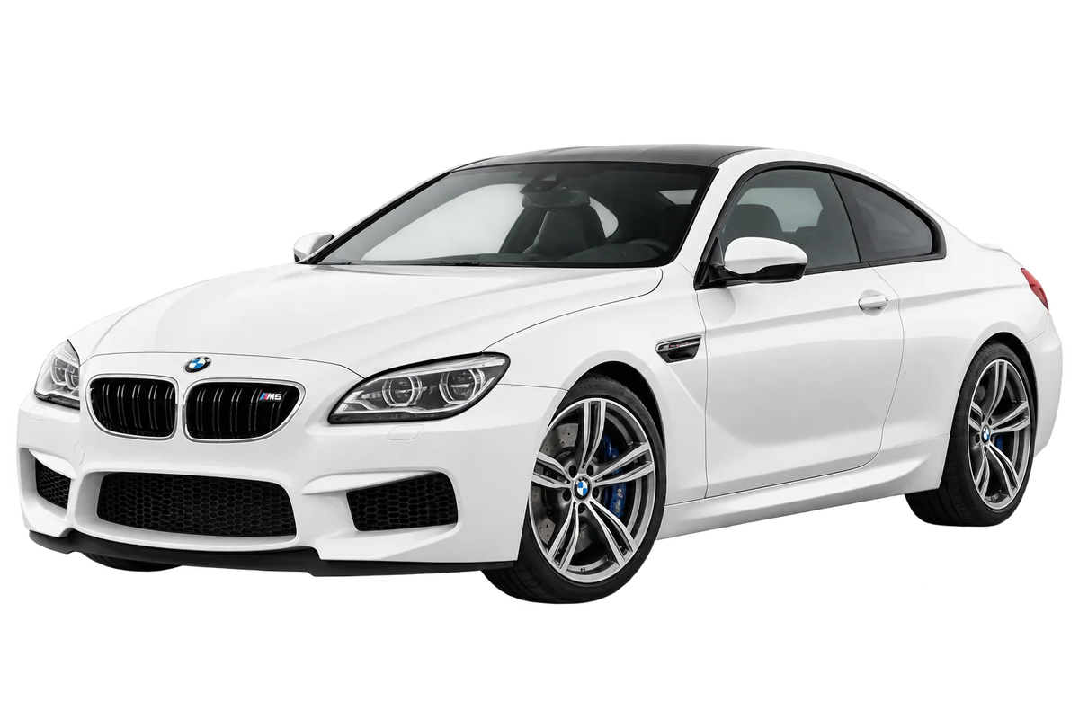 Witte BMW M6 M5/M6 Coupé F13 / Cabriolet F12, schuin van voren