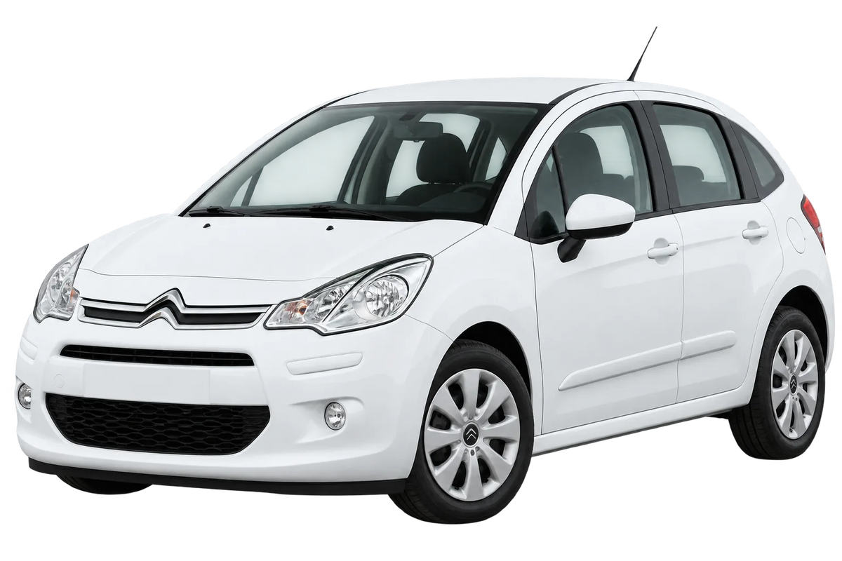 Witte Citroen C3 S*****, S, schuin van voren