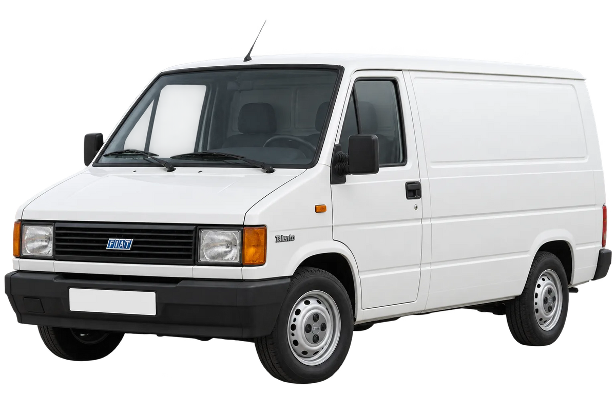 Witte Fiat Talento 280. ww. 290., schuin van voren