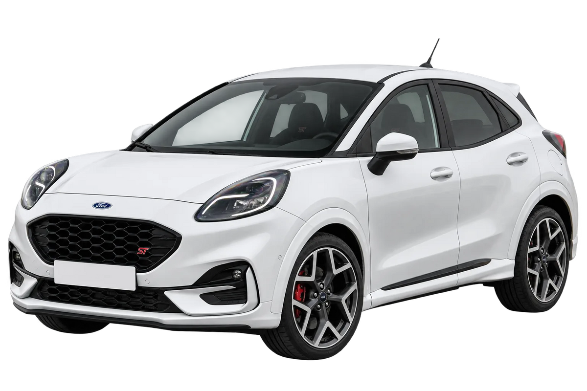 Witte Ford Puma J2K ST / 147 kW, schuin van voren