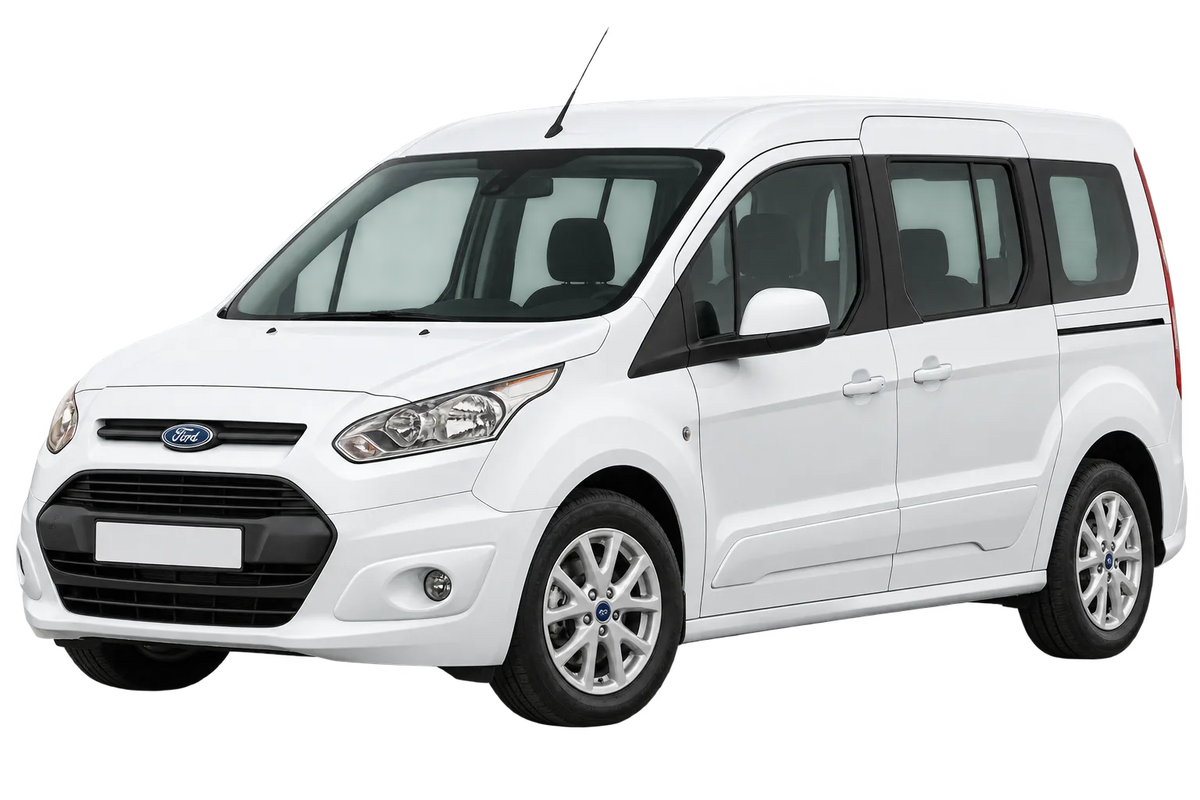 Witte Ford Tourneo PU2/PJ2 Connect, schuin van voren