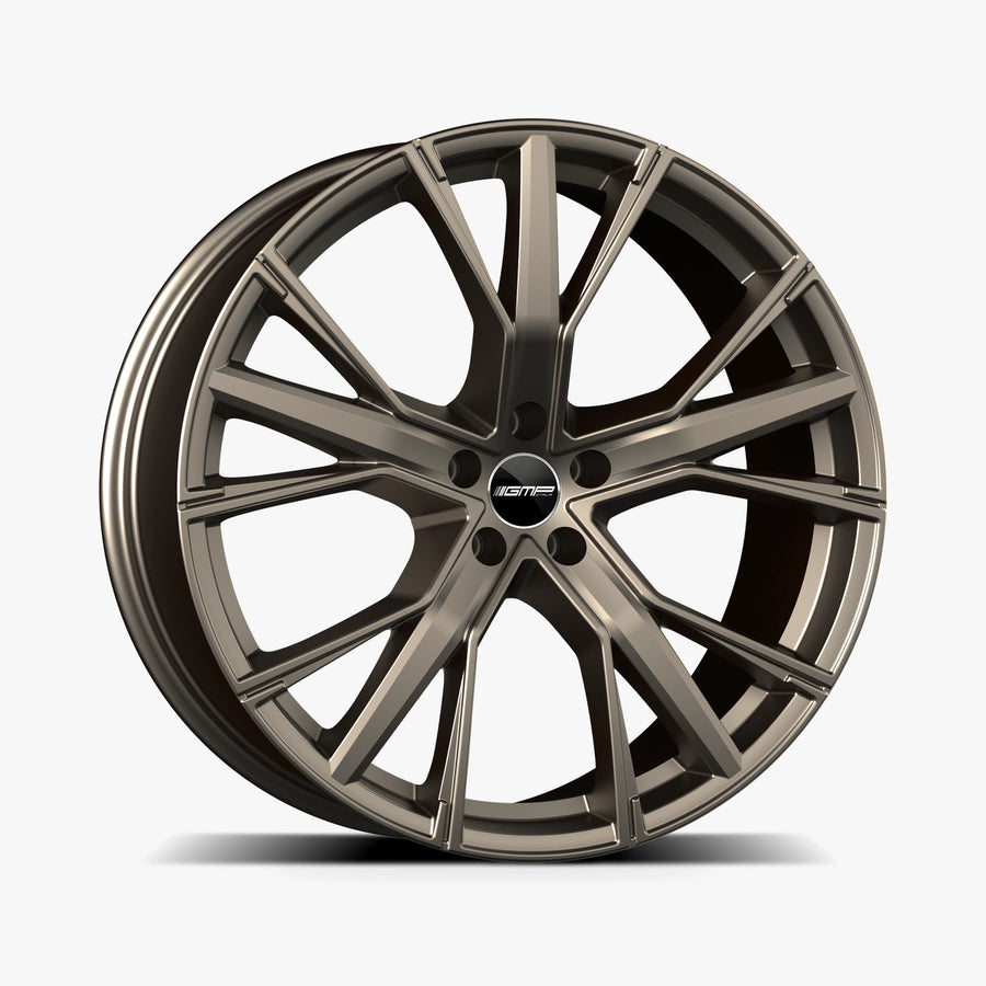 GMP ITALIA GUNNER Metal Bronze lichtmetalen velg in schuin driekwartaanzicht