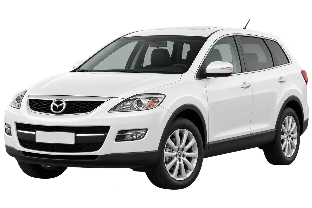 Witte Mazda CX-9 TB1, schuin van voren