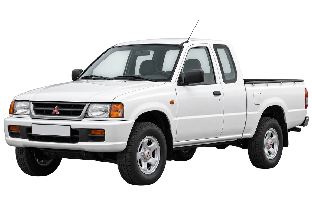 Witte Mitsubishi L200 K60T veicolo con attacco  a 5 fori, schuin van voren