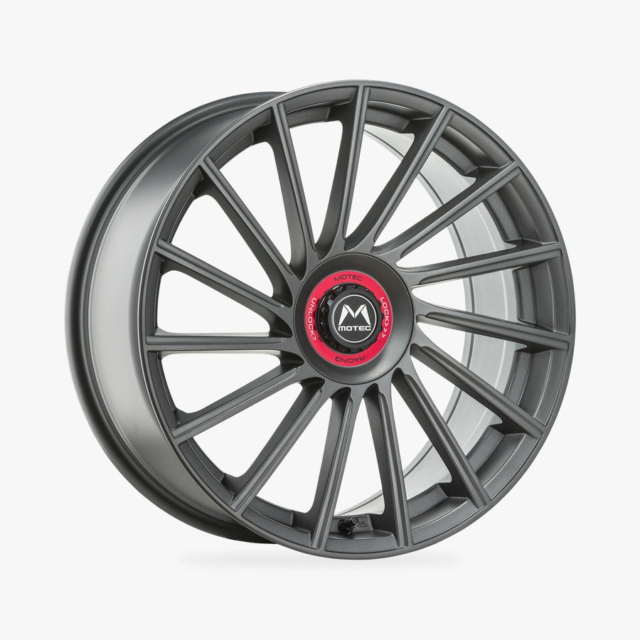 MOTEC TORNADO REVOLUTION (MCT9R) Graphit Matt lichtmetalen velg in schuin driekwartaanzicht