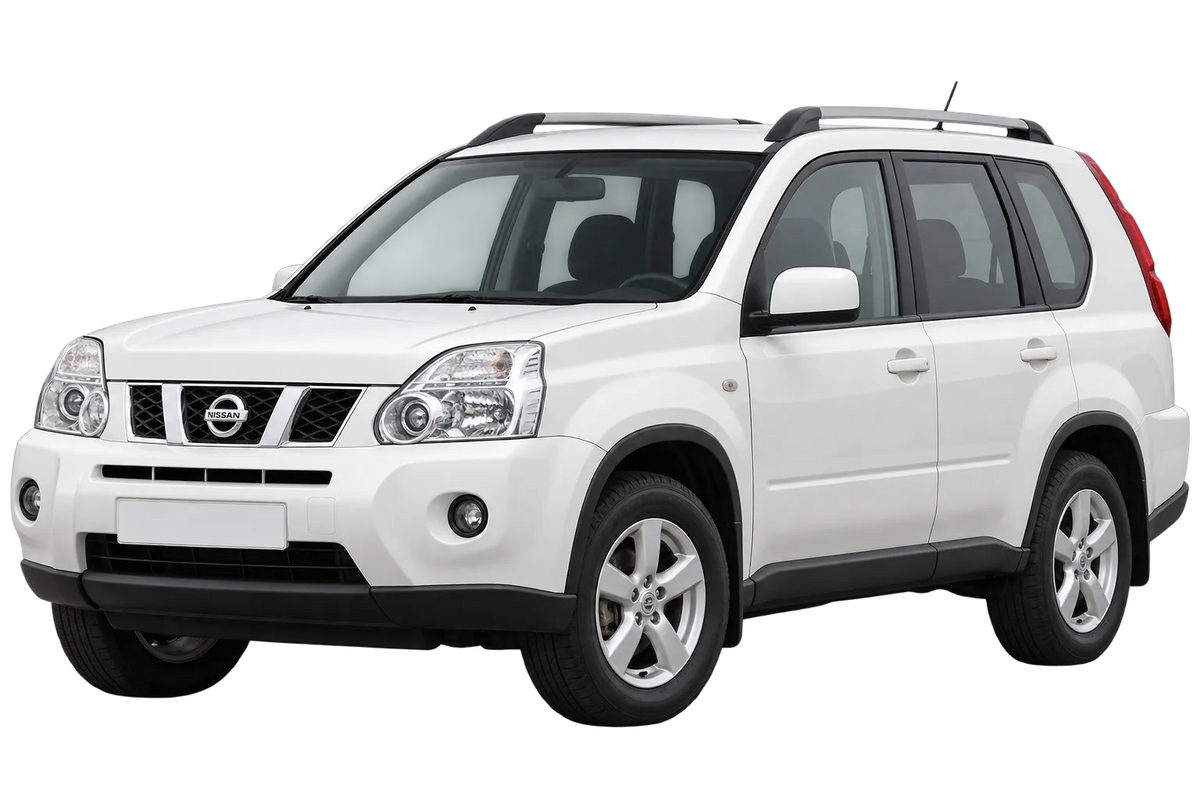 Witte Nissan X-Trail T31 Incl. Facelift 2011, schuin van voren