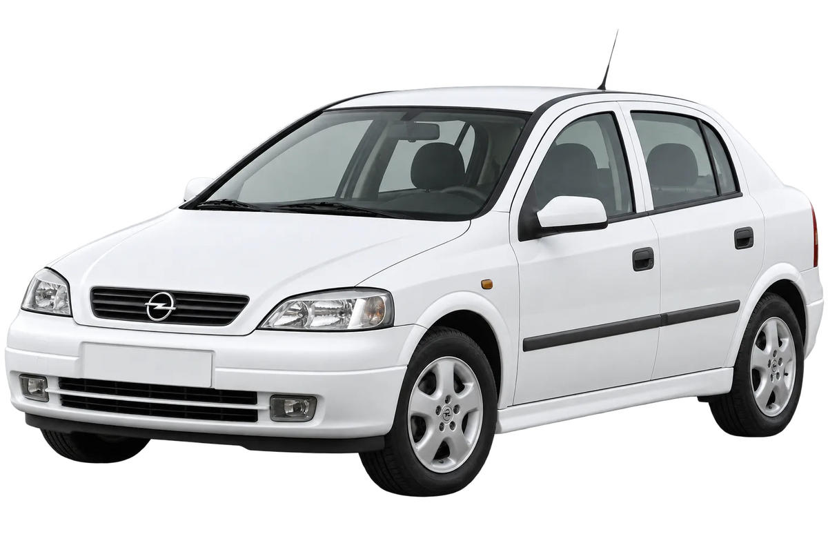 Witte Opel Astra T98, T98/NB veicolo con attacco  a 5 fori, schuin van voren