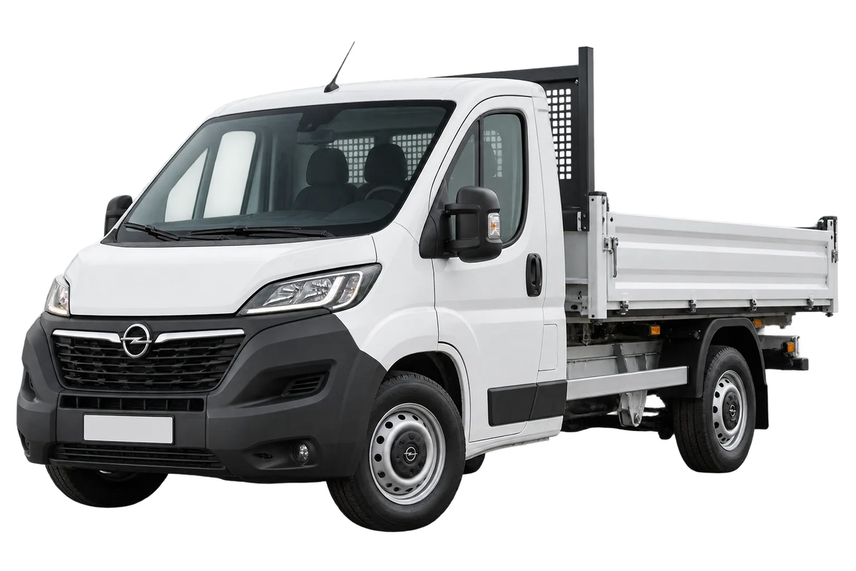 Witte Opel Movano Y/H Con cerchio di bulloni 5x118, schuin van voren