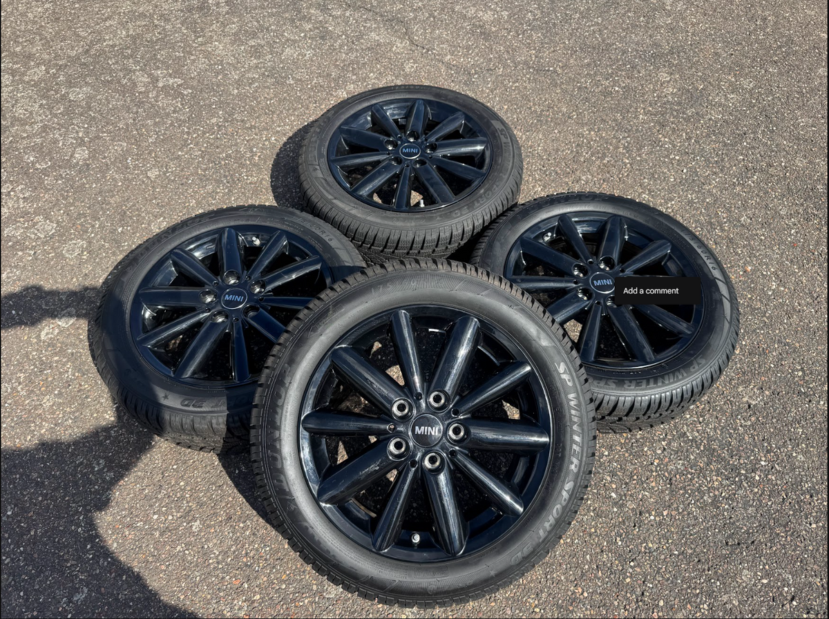 Originele MINI F55/F56/F57 Styling 508 16 inch velgenset met Dunlop winterbanden – foto 1
