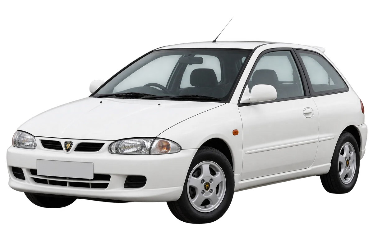 Witte Proton 300 C9.., schuin van voren
