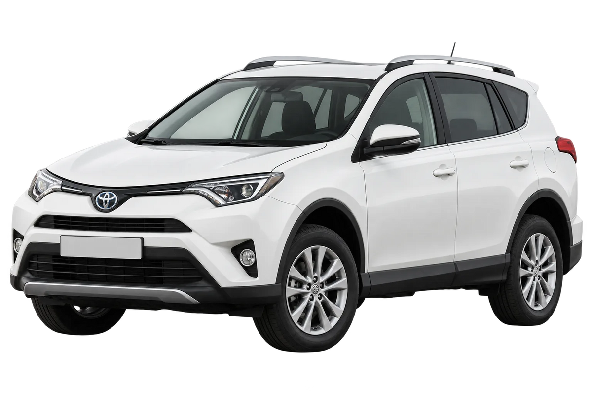 Witte Toyota RAV4 XA4 (EU, M), schuin van voren