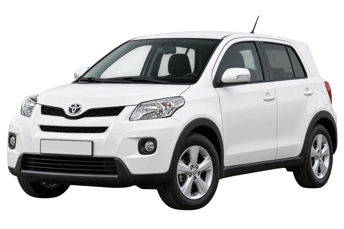 Witte Toyota Urban Cruiser XP11 Con trazione integrale 4x4, schuin van voren