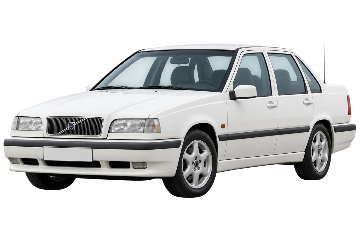 Witte Volvo 850 L / LW / LS con PCD 5x108, schuin van voren