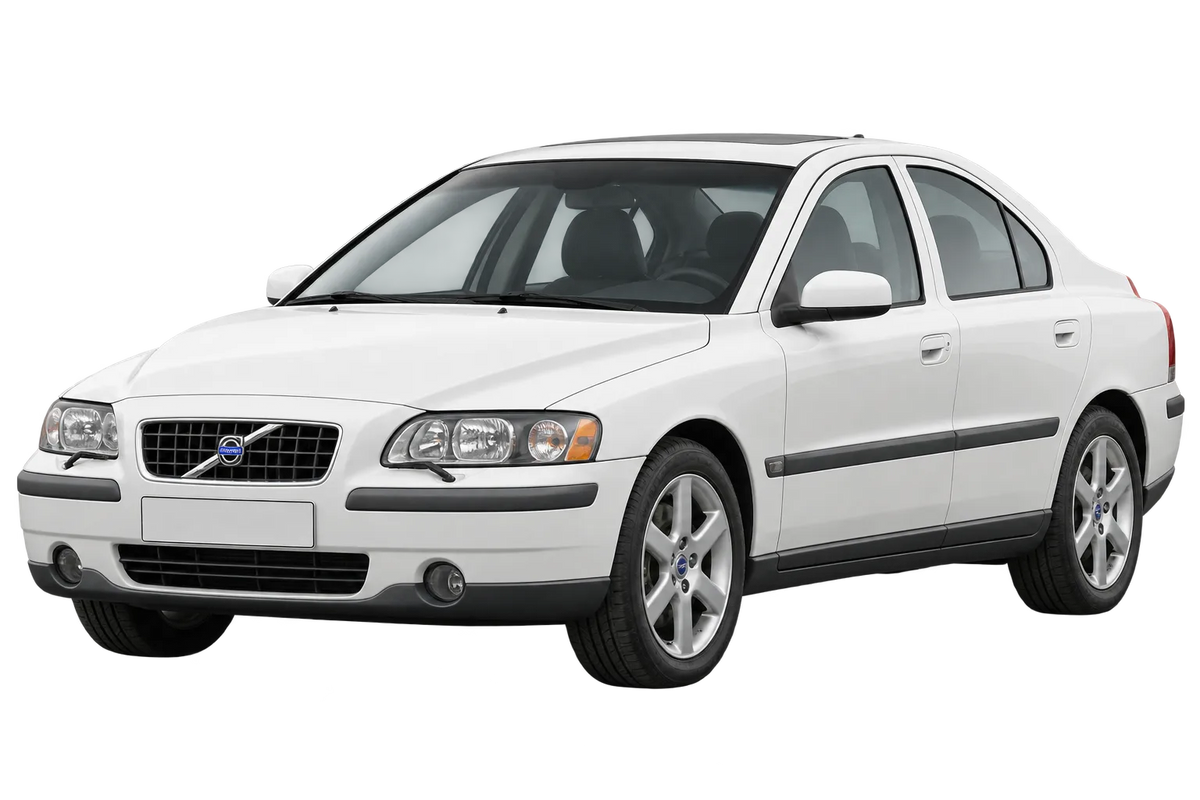 Witte Volvo S60 R S60 R / 220 kW, schuin van voren